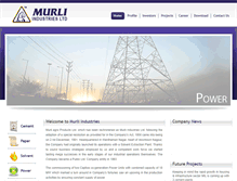 Tablet Screenshot of murliindustries.com